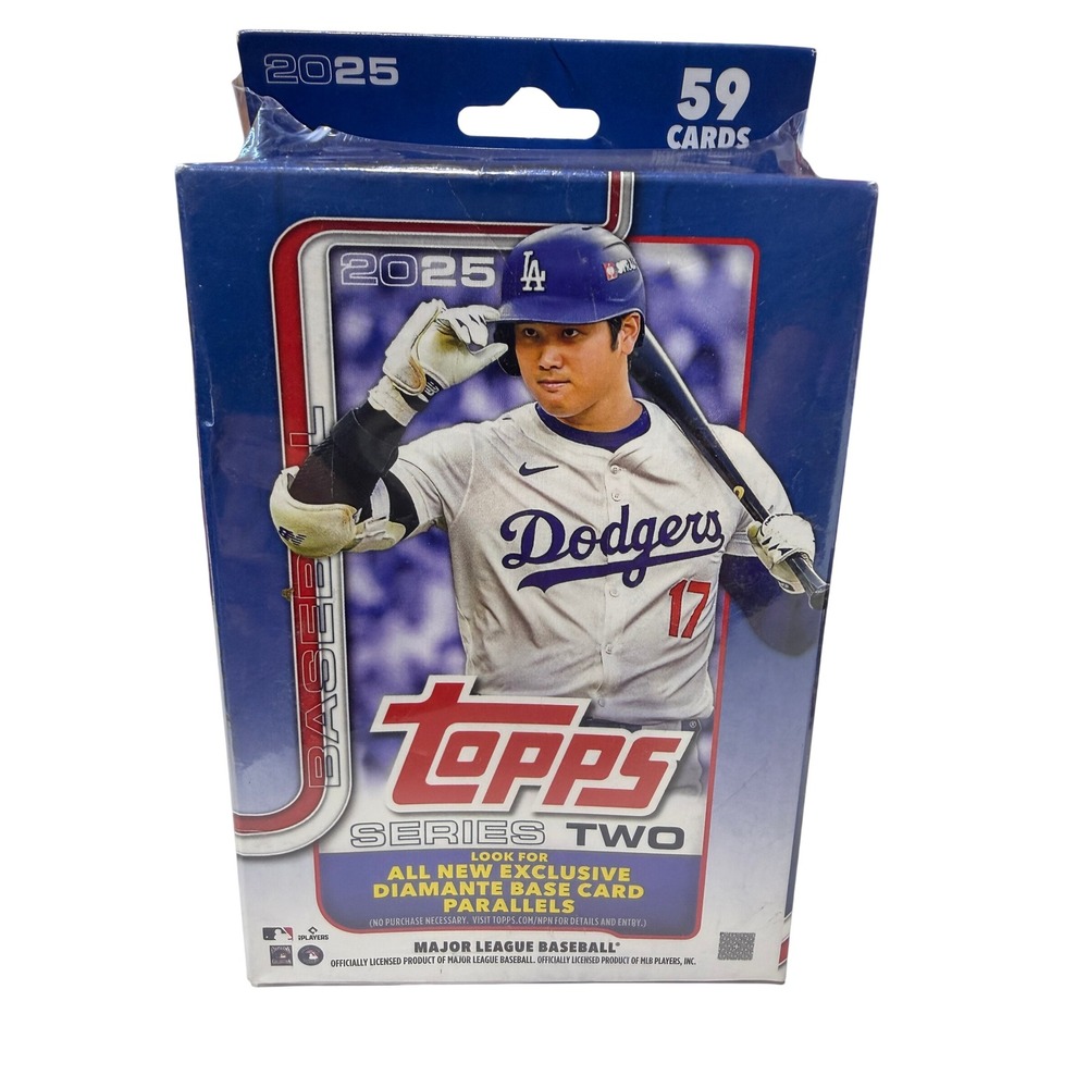 Topps Baseball Cards Sealed New 2025 Series 2 Hanger Box 59 Cards